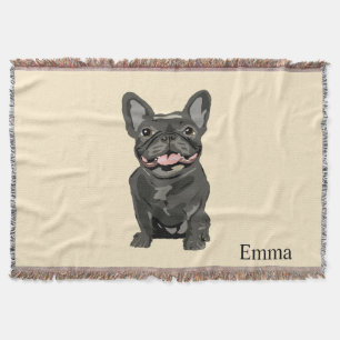 Cobertor Cachorro fofo, bulldog francês