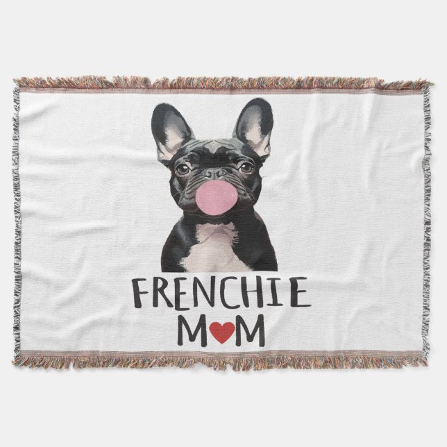 Cobertor Cachorro francês fofo (Frente)