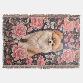 Cobertor Cachorro Pomeraniano Cachorro Rosa