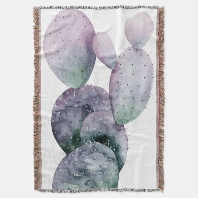 Cobertor Cactus Roxo (Frente Vertical)