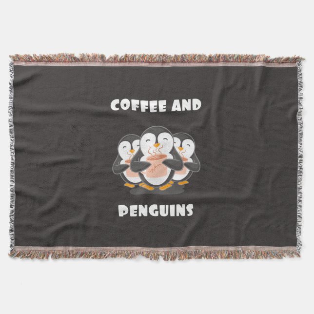 Cobertor Café E Pinguins (Frente)