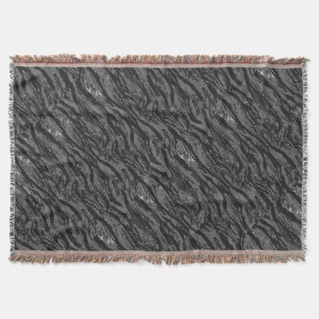 Cobertor Camo de cinza Striped (Frente)