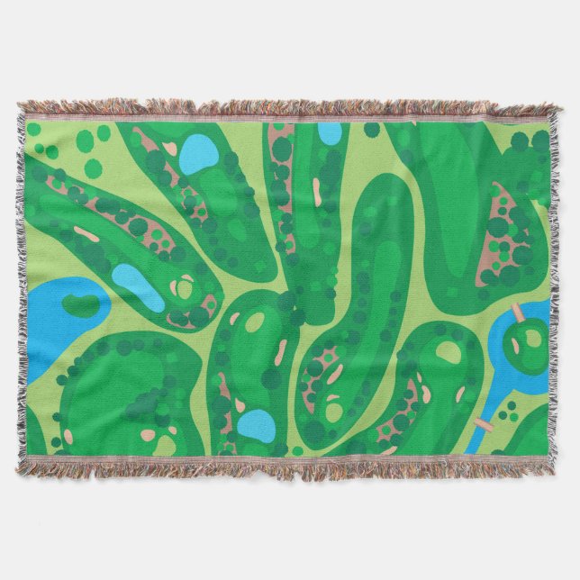 Cobertor campo de golfe par verde (Frente)