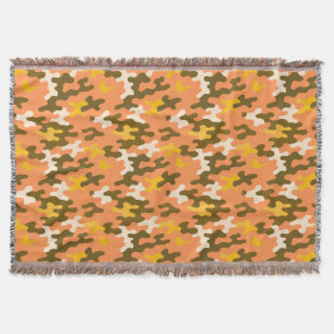 Cobertor Camuflagem Laranja