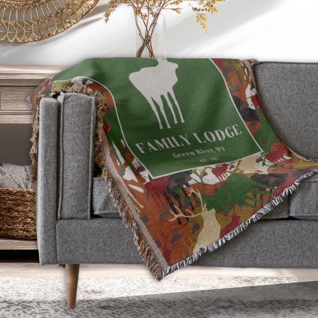Cobertor Camuflagem Marrom Verde Personalizado (Criador carregado)