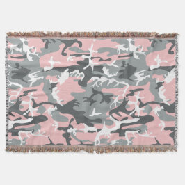 Cobertor Camuflagem rosa e Cinza, Militar, Exército