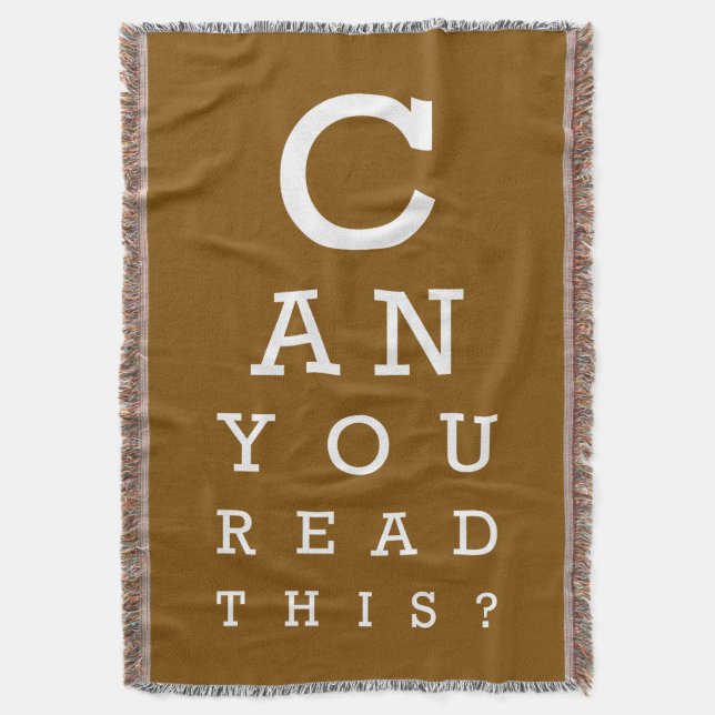 Cobertor Can you read this? (Frente Vertical)