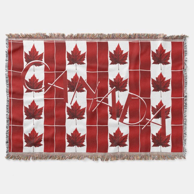 Cobertor Canadá Bandeja Canadá Bandeira Souvenir Lanche (Frente)