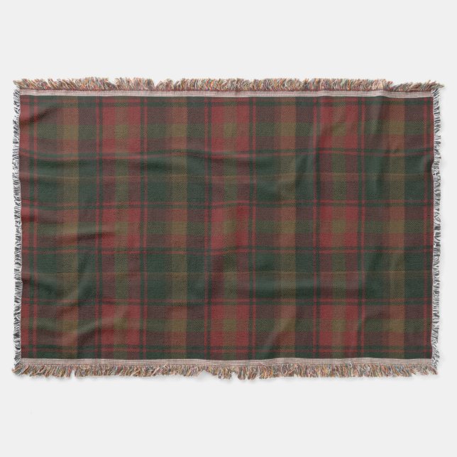 Cobertor Canadiano Maple Leaf Tartan Throw Blanket (Frente)