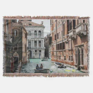 Cobertor Canal de Venice Boat