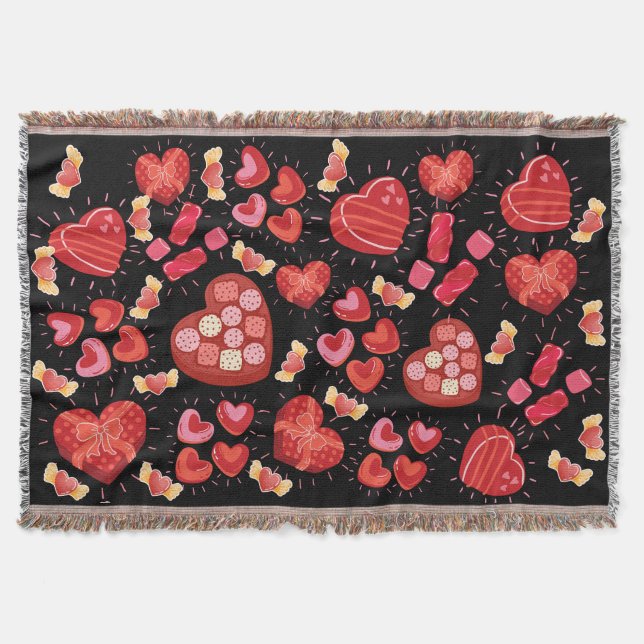 COBERTOR CANDY, CORAÇÕES, NAMORADOS (Frente)