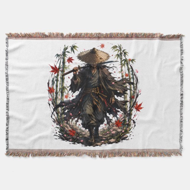 Cobertor Caneca do Ronin Errante Místico | Guerreiro Samura (Frente)