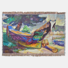 Cobertor Canoa da Guerra da Índia | Emily Carr |