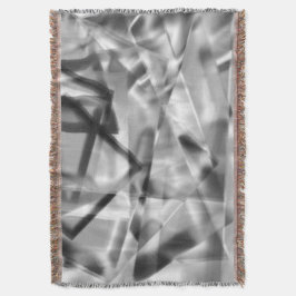 Cobertor Canto de pedaços quadrados de acrílico, cinzas a b