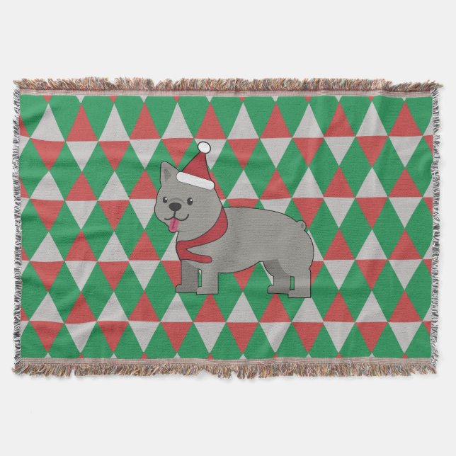 Cobertor Cão de Diamantes de Férias (Frente)