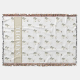 Cobertor Cão de Pastoreiro Inglês Antigo Personalizado 