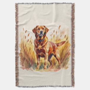 Cobertor Cão Retriever Labrador Vermelho Raposa