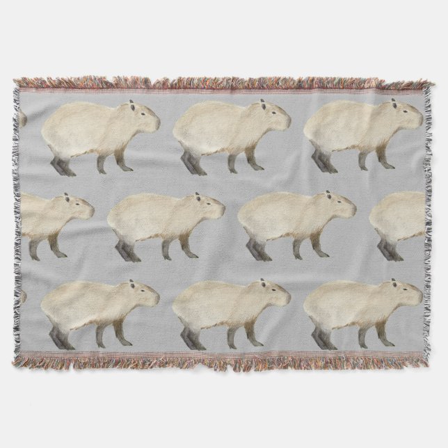 Cobertor Capybara Throw Blanket (Frente)