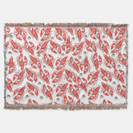 Cobertor Caranguejos e lagostas. Frutos do mar.