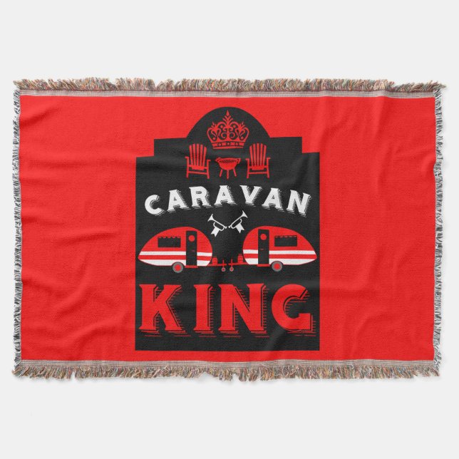Cobertor Caravan King Presente Para Campers (Frente)