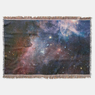 Cobertor Carina Nebula Vermelha e Azul Telescópio Hubble