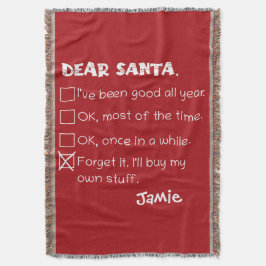 Cobertor Caros Papais noeis Engraçados Eu tenho sido uma bo