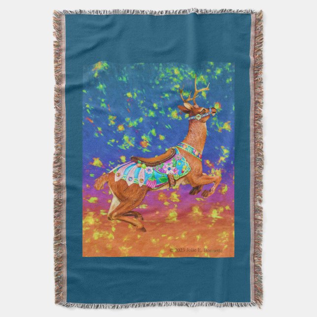 Cobertor Carrossel Stag Throw Blanket (Frente Vertical)