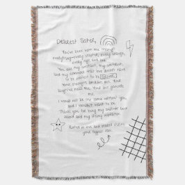 Cobertor Carta à Irmã