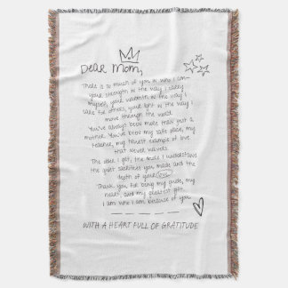 Cobertor Carta à mãe