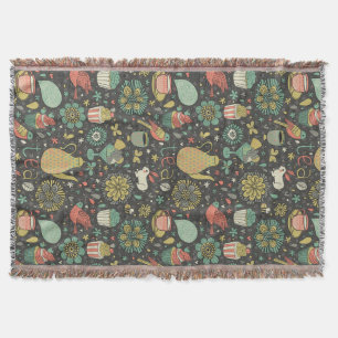 Cobertor Cartão brilhante saboroso do chá