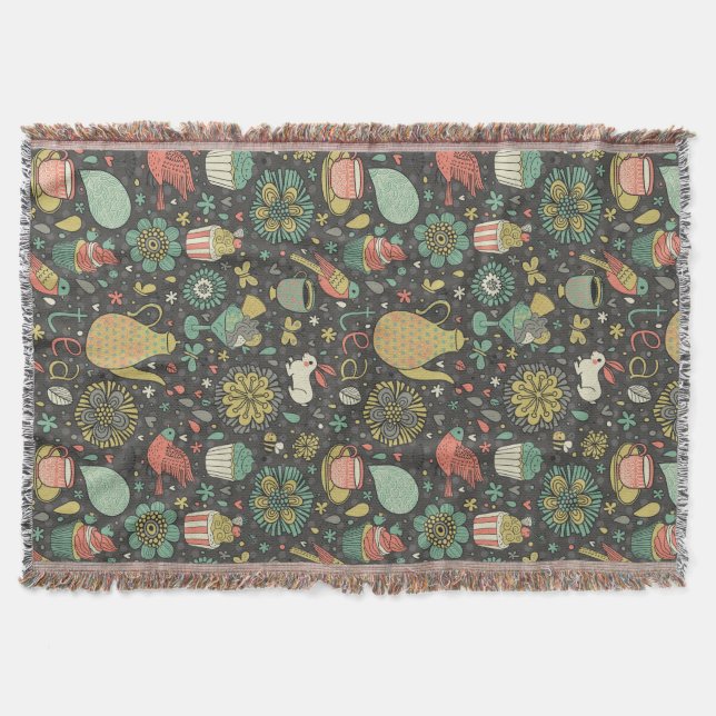 Cobertor Cartão brilhante saboroso do chá (Frente)