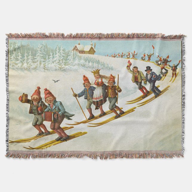 Cobertor Cartão de Natal Com Casamento Camponês Wilhelm Lar (Frente)