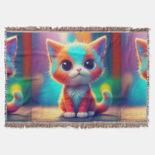 Cobertor Cartografia do Rainbow Coloring Kitten