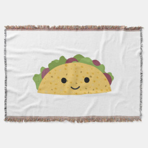 Cobertor Cartoon Fantástico Kawaii Sorrindo Taco