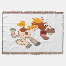 Cobertor Cartoon Livremente Pinto Horse Jogar Banheira