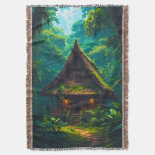 Cobertor Casa Silenciosa na Floresta Tropical
