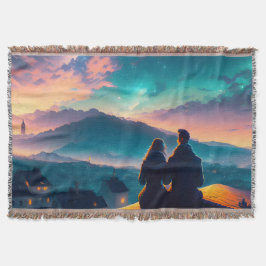 Cobertor Casal Sentado No Telhado