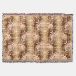 Cobertor Castanho para salmão, vidro torto martelado repeti