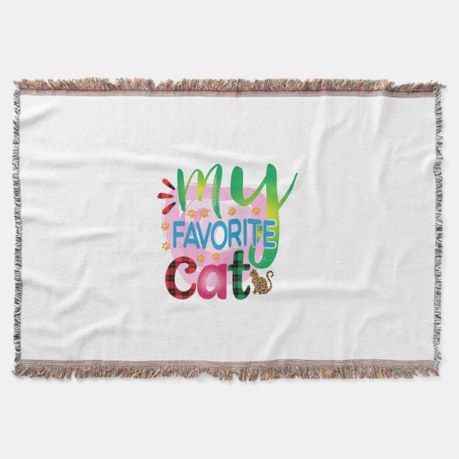 Cobertor Cat Art Meu Gato Favorito (Frente)