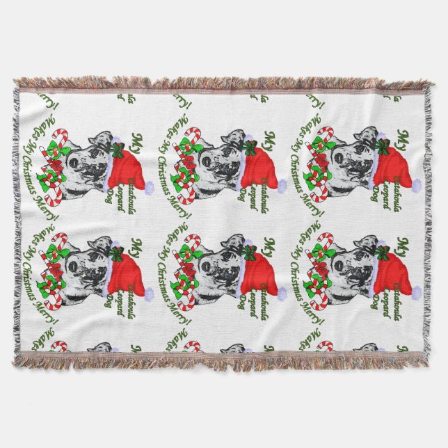 Cobertor Catahoula Leopard Dog Natal (Frente)