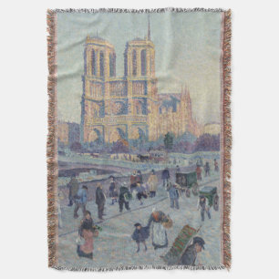 Cobertor Catedral de Notre Dame Paris Pintura Clássica Fran