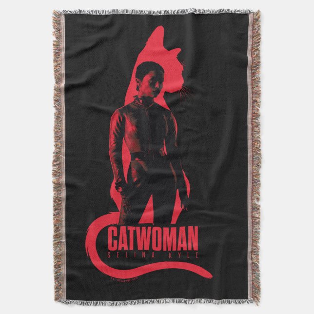 Cobertor CatWomen Selina Kyle Cat Silhouette (Frente Vertical)