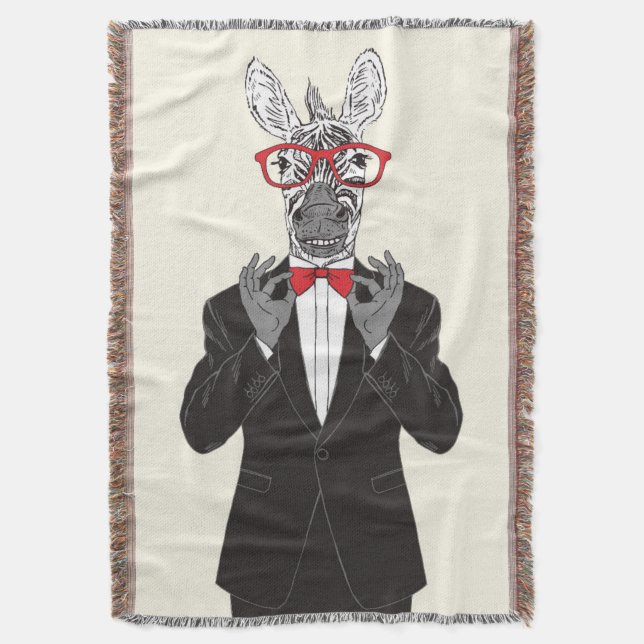 Cobertor Cavalheiro da zebra (Frente Vertical)