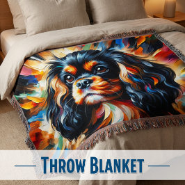 Cobertor Cavalier King Charles Spaniel Cão Impressão Acríli