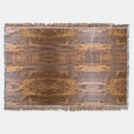 Cobertor Cedar Planks | padrão rústico de grãos de madeira