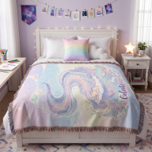 Cobertor Celestial Pastel Sonhador Personalizado