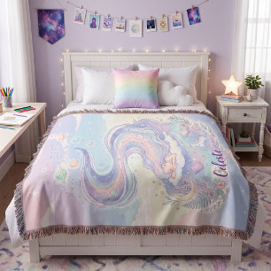 Cobertor Celestial Pastel Sonhador Personalizado