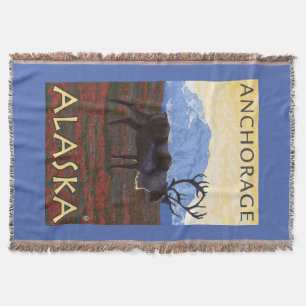 Cobertor Cena do caribu - Anchorage, Alaska