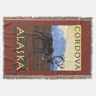 Cobertor Cena do caribu - Cordova, Alaska