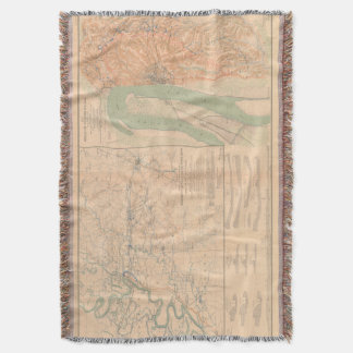 Cobertor Cerco ao Mapa de Vicksburg